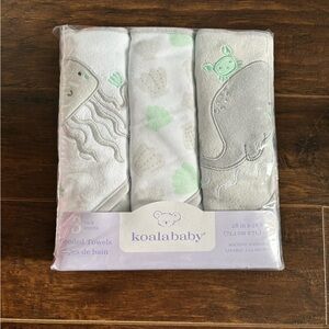 3 pack hooded baby towels